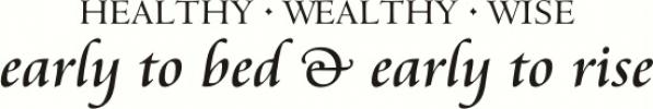 Healthy Wealthy Wise vinyl decal